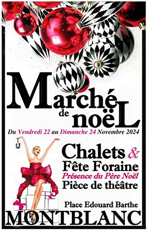 Marché de noël de Montblanc Hérault