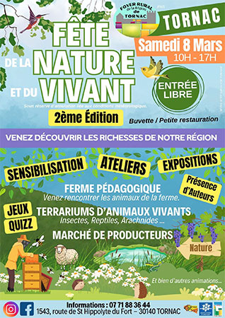 Fête de la Nature et du Vivant Tornac  Gard